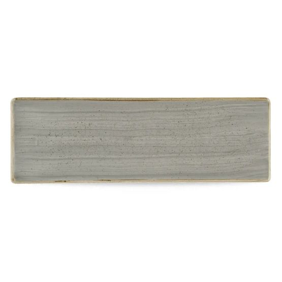 Churchill Stonecast Grey Oblong Plates 330 x 110mm