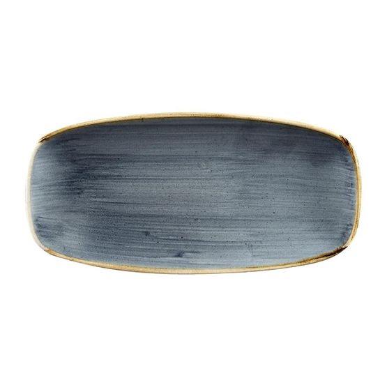 Churchill Stonecast No. 2 Oblong Chefs Plates 269 x 127mm Blueberry