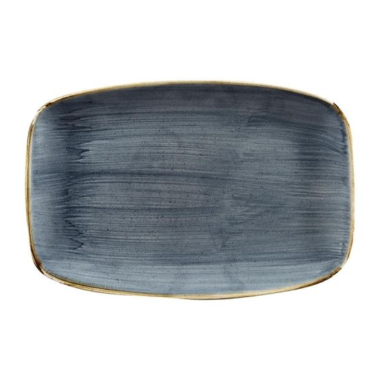Churchill Stonecast No. 8 Oblong Chefs Plates 300 x 199mm Blueberry