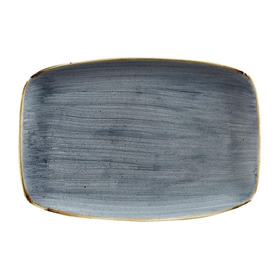 Churchill Stonecast No. 9 Oblong Chefs Plates 355 x 245mm Blueberry