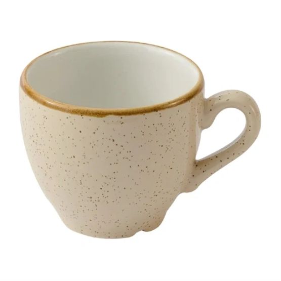 Churchill Stonecast Nutmeg Cream Cafe Espresso Cups 103ml