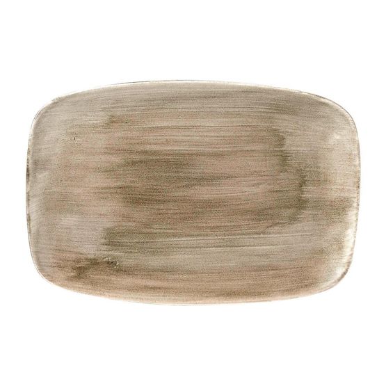 Churchill Stonecast Patina Antique Taupe Oblong Chefs Plates 343mm
