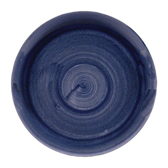 Churchill Stonecast Patina Coupe Plates Cobalt Blue 288mm