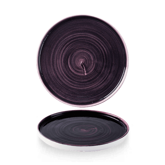 Churchill Stonecast Patina Deep Purple Walled Plate 210mm