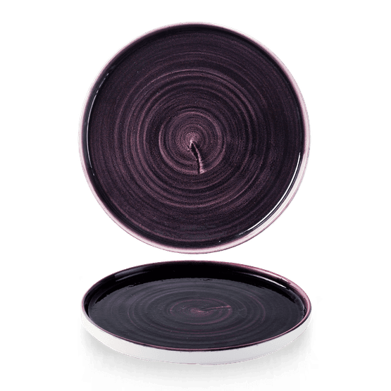 Churchill Stonecast Patina Deep Purple Walled Plate 260mm