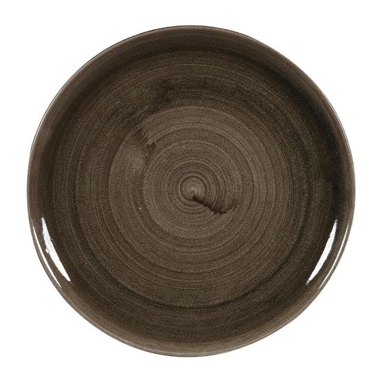 Churchill Stonecast Patina Evolve Coupe Plates Iron Black 324mm