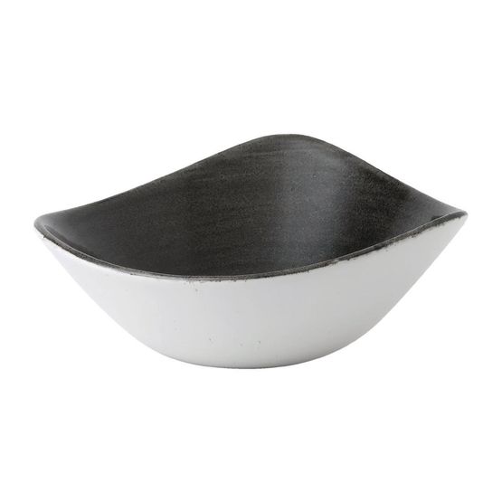 Churchill Stonecast Patina Lotus Bowl Iron Black 178mm