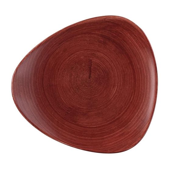 Churchill Stonecast Patina Lotus Plate Red Rust 229mm