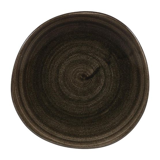 Churchill Stonecast Patina Round Trace Plates Iron Black 186mm