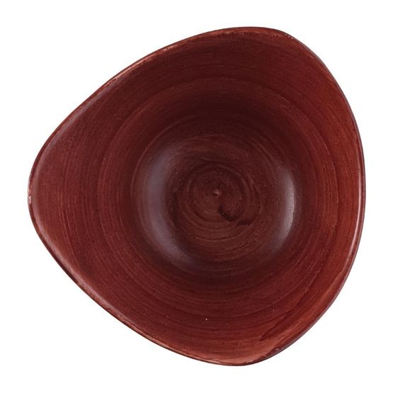 Churchill Stonecast Patina Triangular Bowl Red Rust 152mm