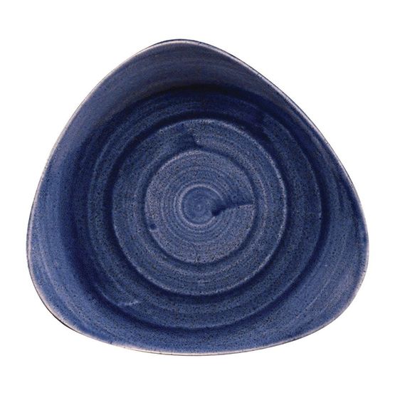 Churchill Stonecast Patina Triangular Plates Cobalt 229mm