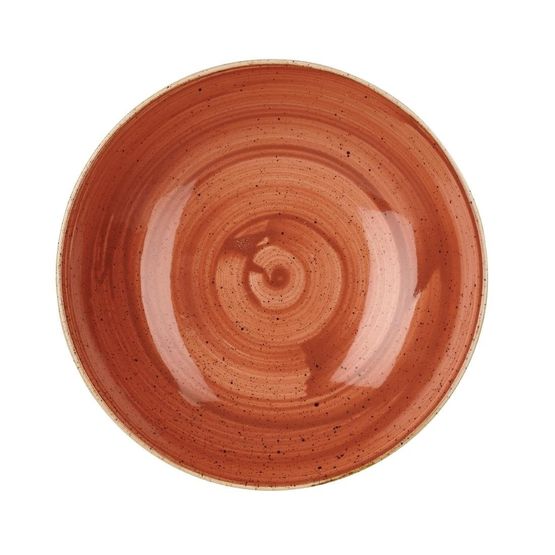 Churchill Stonecast Round Coupe Bowl Spiced Orange 182mm