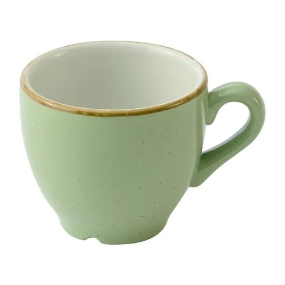 Churchill Stonecast Sage Green Cafe Espresso Cups 103ml