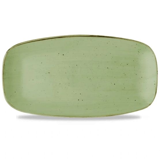 Churchill Stonecast Sage Green Chefs' Oblong Plate 298mm