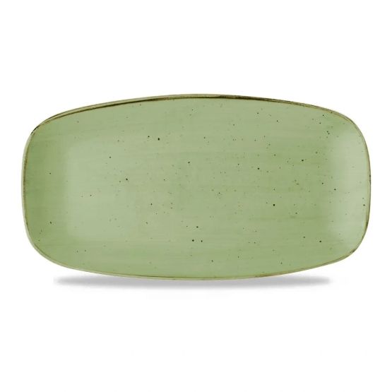Churchill Stonecast Sage Green Chefs' Oblong Plate 355mm
