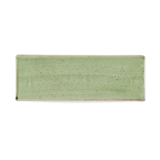 Churchill Stonecast Sage Green Oblong Plates 250 x 90mm
