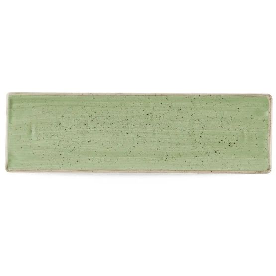 Churchill Stonecast Sage Green Oblong Plates 300 x 90mm