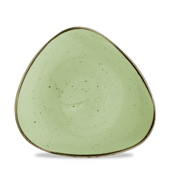 Churchill Stonecast Sage Green Triangle Plate 229mm