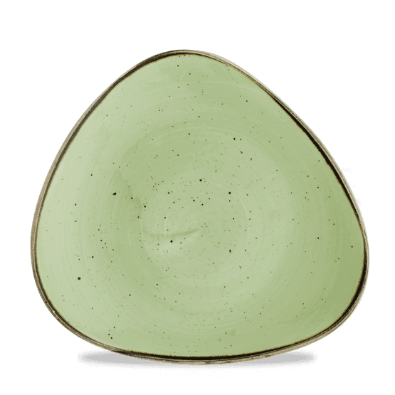 Churchill Stonecast Sage Green Triangle Plate 265mm