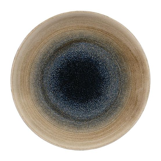 Churchill Stonecast Aqueous Coupe Plates Bayou Taupe 217mm