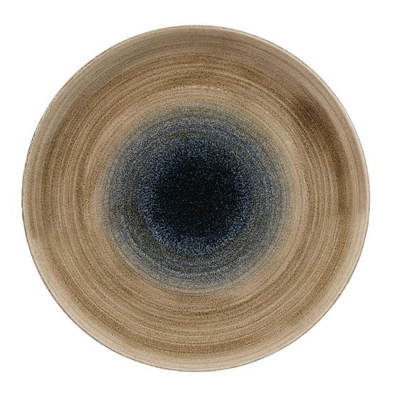 Churchill Stonecast Aqueous Coupe Plates Bayou Taupe 288mm