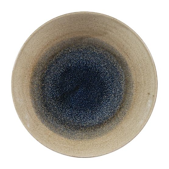 Churchill Stonecast Aqueous Deep Coupe Plates Bayou Taupe 225mm