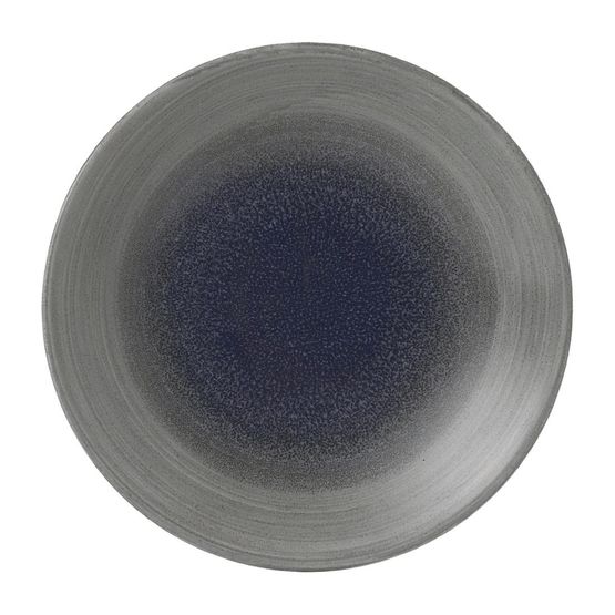 Churchill Stonecast Aqueous Deep Coupe Plates Grey 218mm