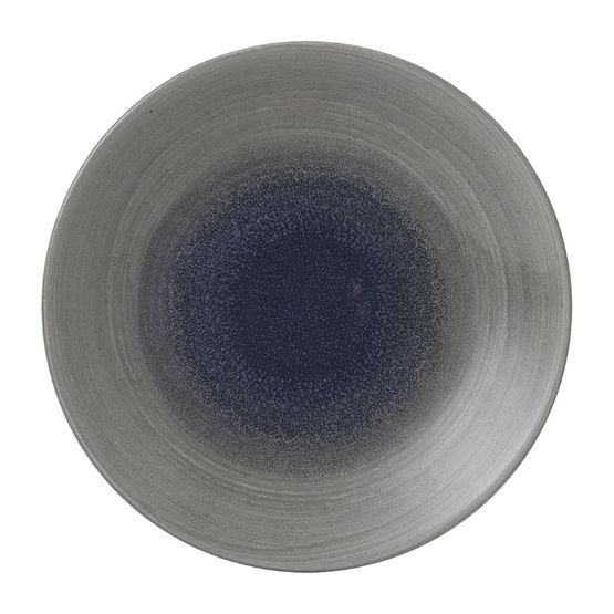 Churchill Stonecast Aqueous Deep Coupe Plates Grey 239mm