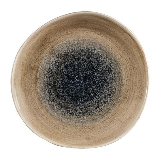 Churchill Stonecast Aqueous Organic Round Bowls Bayou Taupe 253mm
