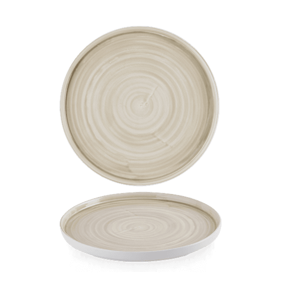 Churchill Stonecast Canvas Natural Walled Plates 210mm