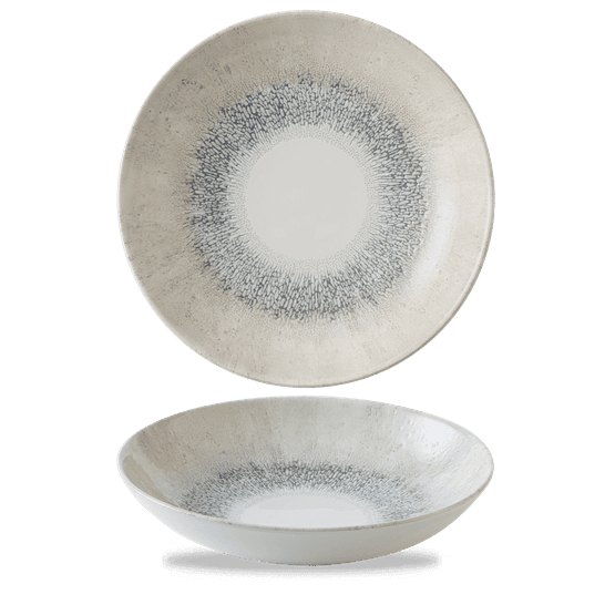 Churchill Studio Prints Fusion Grey Coupe Plate 248mm