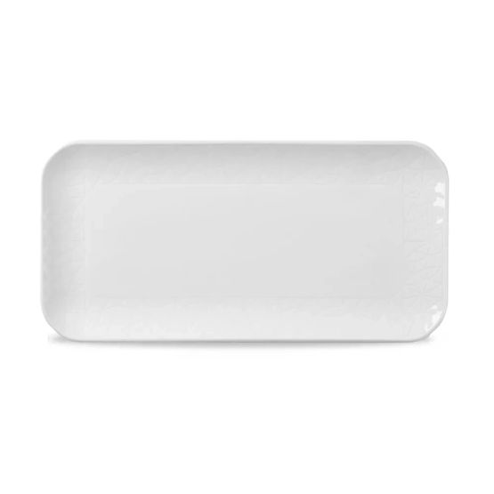 Churchill Alchemy Abstract White Shallow Oblong Tray 265mm