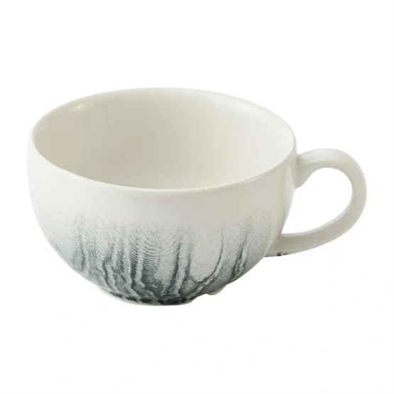 Churchill China Tide Black Cafe Cappuccino Cups 236ml