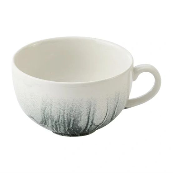 Churchill China Tide Black Cafe Cappuccino Cups 355ml