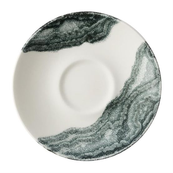 Churchill China Tide Black Espresso Saucers 115mm