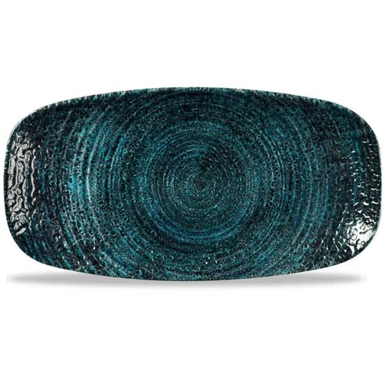Churchill Homespun Chroma Blue Chefs' Oblong Plates 269mm