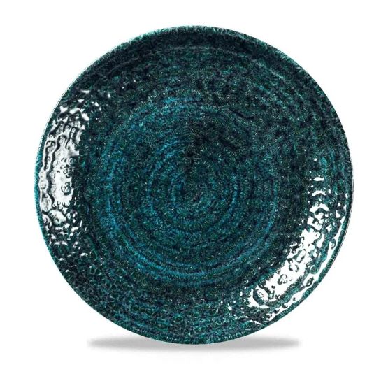 Churchill Homespun Chroma Blue Coupe Plates 165mm