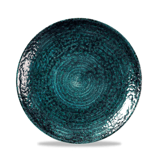 Churchill Homespun Chroma Blue Coupe Plates 217mm