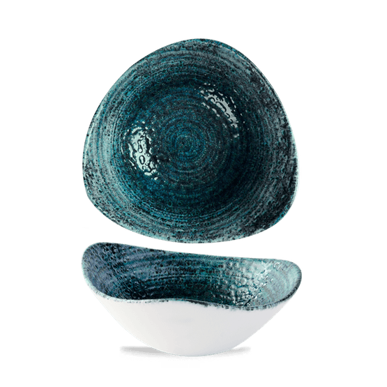 Churchill Homespun Chroma Blue Triangle Bowls 235mm