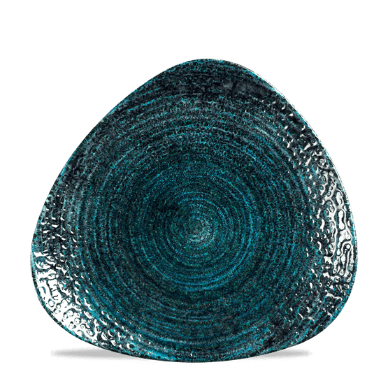 Churchill Homespun Chroma Blue Triangle Plates 229mm