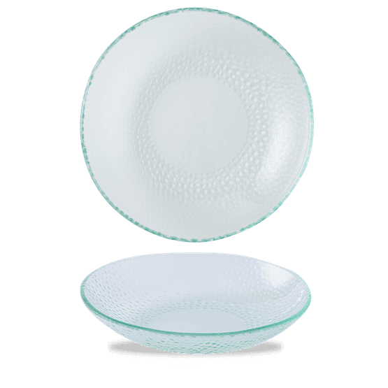 Churchill Isla Glass Clear Organic Glass Round Bowl 245mm