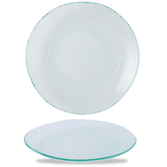 Churchill Isla Glass Clear Organic Glass Round Plate 295mm