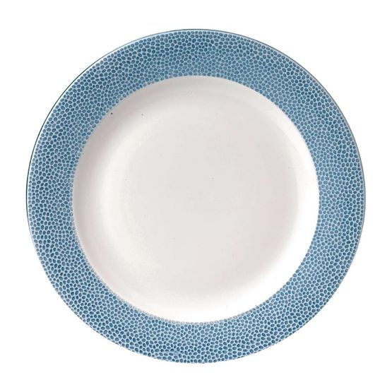 Churchill Isla Spinwash Profile Wide Rim Plates Ocean Blue 305mm