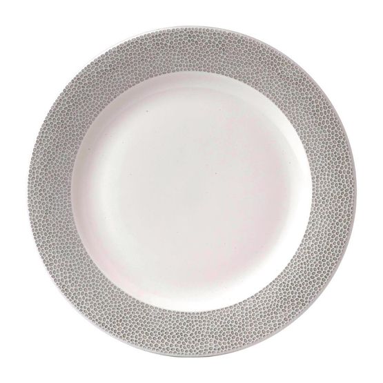 Churchill Isla Spinwash Profile Wide Rim Plates Shale Grey 305mm