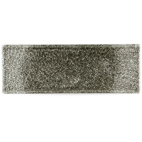 Churchill Raku Quartz Black Oblong Plates 250 x 90mm