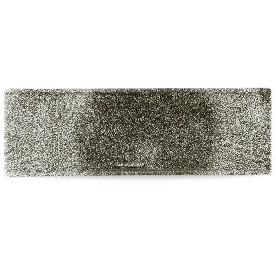 Churchill Raku Quartz Black Oblong Plates 330 x 110mm