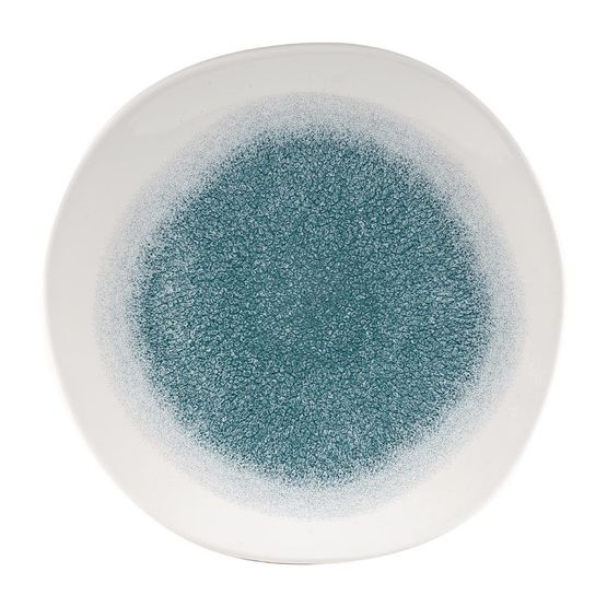 Churchill Raku Round Trace Plate Jade Green 264mm