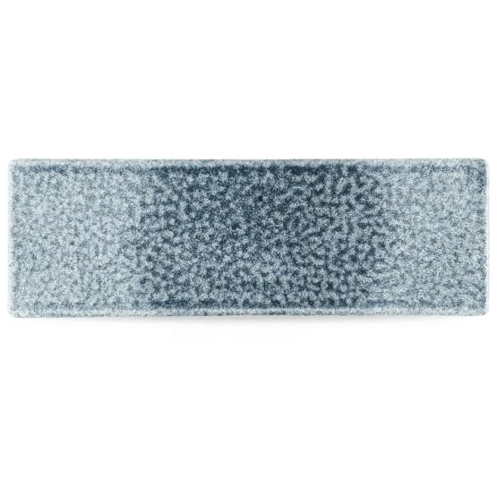 Churchill Raku Topaz Blue Oblong Plates 330 x 110mm