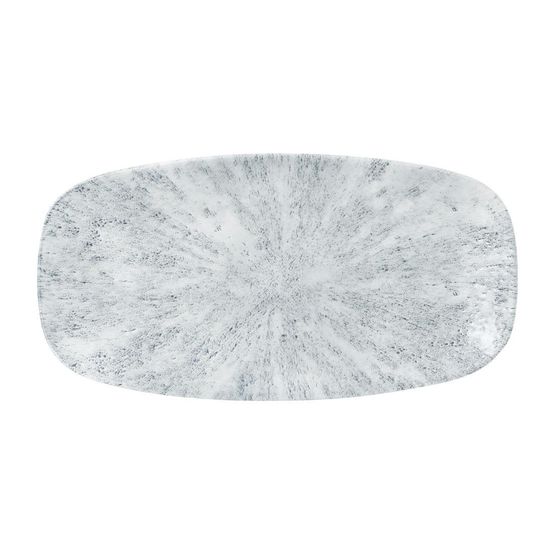Churchill Stone Oblong Plates Pearl Grey 298x152mm