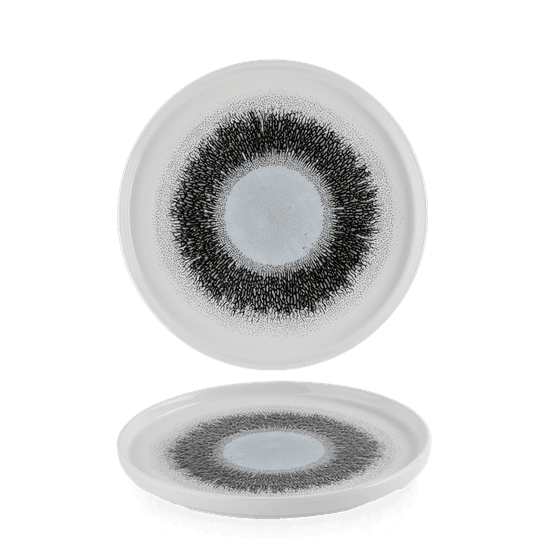 Churchill Studio Prints Fusion Black Walled Plates 210mm